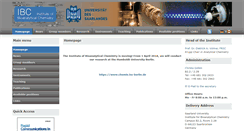 Desktop Screenshot of bioanalytik.uni-saarland.de