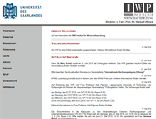 Tablet Screenshot of iwp.uni-saarland.de