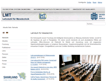 Tablet Screenshot of lmt.uni-saarland.de