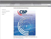 Tablet Screenshot of cbp.uni-saarland.de
