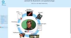 Desktop Screenshot of blt.uni-saarland.de
