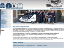 Tablet Screenshot of lkt.uni-saarland.de