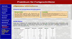Desktop Screenshot of fopra.physik.uni-saarland.de