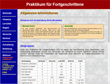 Tablet Screenshot of fopra.physik.uni-saarland.de