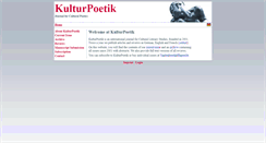 Desktop Screenshot of kulturpoetik.germanistik.uni-saarland.de