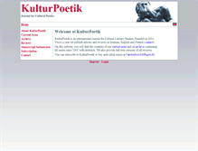 Tablet Screenshot of kulturpoetik.germanistik.uni-saarland.de