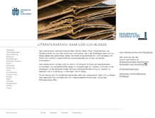 Tablet Screenshot of literaturarchiv.uni-saarland.de